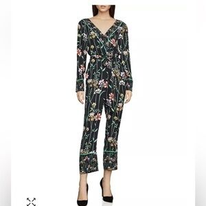 50. BCBGMAXAZRIA Botanical Floral Faux-Wrap Jumpsuit